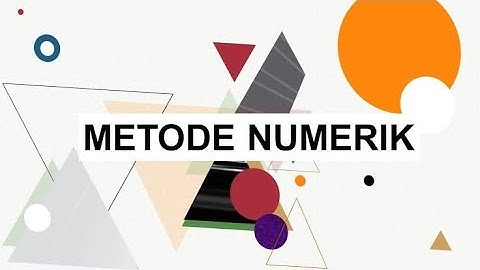 PART 1- PENGANTAR METODE NUMERIK