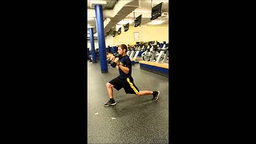 Split Squat Curl Press