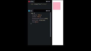 position: relative; | CSS | Frontend #shorts