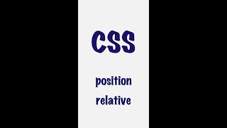 position: relative; | CSS | Frontend #shorts