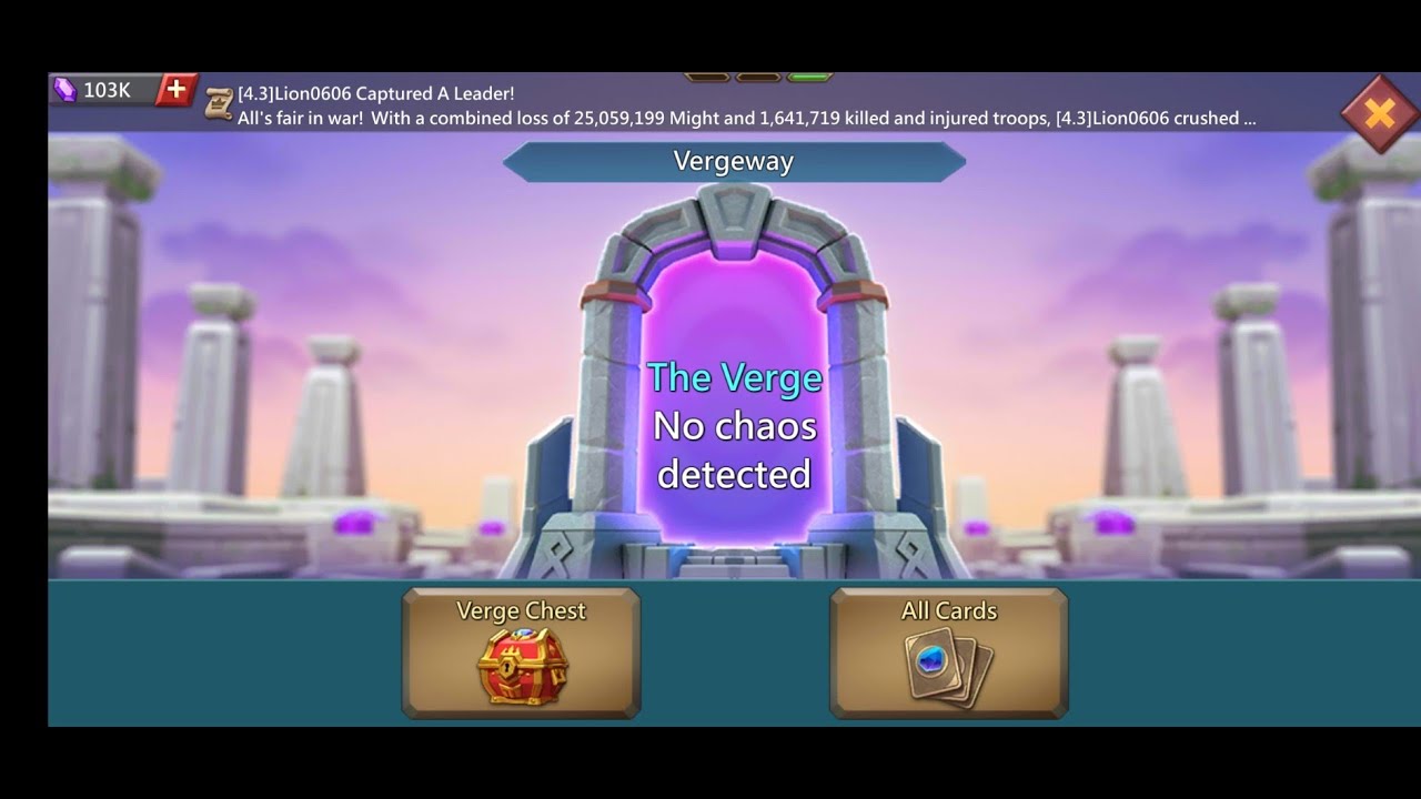 Chapter 6 Stage 5 vergeway - Chương 6 ải 5 Cửa biên giới - Lords mobile