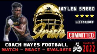 4⭐ LB Jaylen Sneed Highlights | Nothing stops him from getting to the ball. (WRE)
