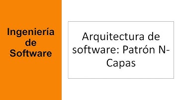 Arquitectura de software - Arquitectura en capas