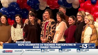 WCPS celebrates 24 teachers participating in rank change program