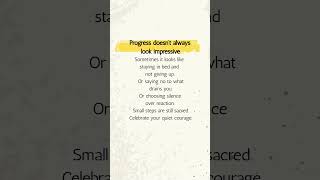 Progress #quotes #motivation #psychologyfacts #innerpeace #calm #mentalhealth #peace#anxietyrelief