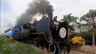 [噴煙加速]台鐵6657次CK124蒸機專車 二水南通過(兩部片)