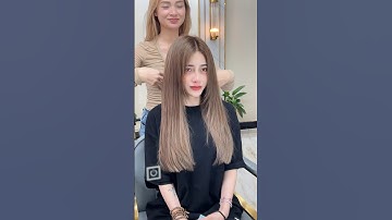 Nhuộm nâu khói sữa , nối tóc lông vũ cực đỉnh