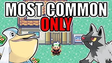Beating Pokémon Emerald with the Most Common Pokémon Team