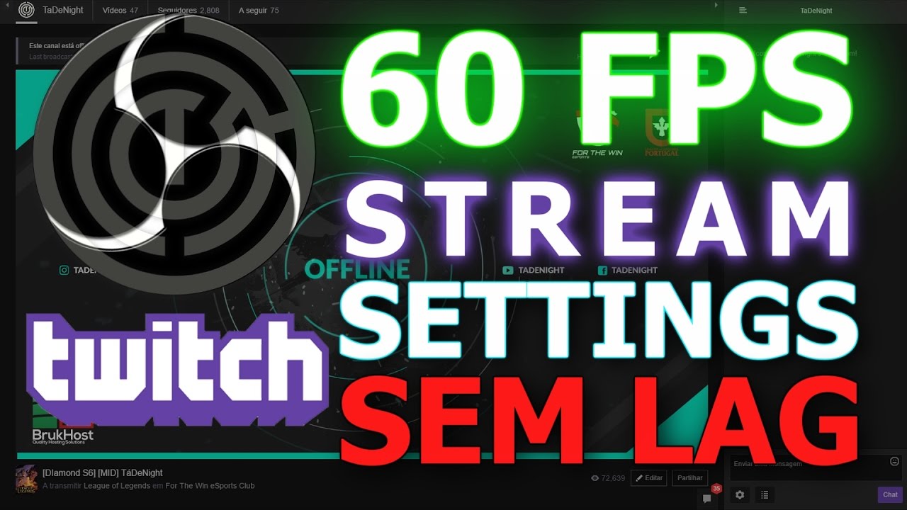 60 FPS STREAM SEM LAG!! TaDeOBS #1 - Settings - YouTube