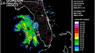 2018 gordon - tampa bay, fl wsr-88d radar animation