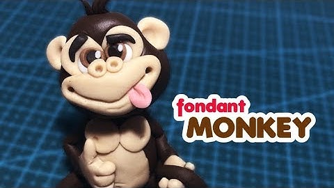 How to make a MONKEY | fondant animals