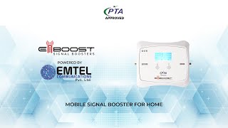 Pakistan's first PTA Approved Mobile Signal Boosters are Now Available for Home use only.