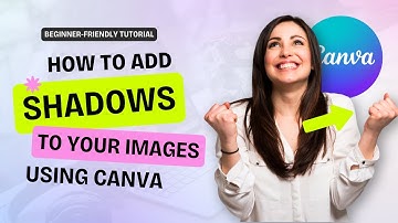 How to EASILY add SHADOW to your images using Canva 2025