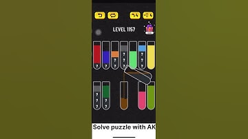 Water sort puzzle level  1157 #puzzle #watersortcolorpuzzlegame #games #trendingpuzzles