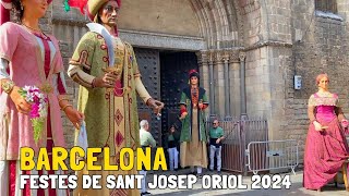 FESTES DE SANT JOSEP ORIOL Barcelona 2024 | Estrena nou vestit de l Oriol i passejada dels Oriols