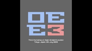 OEE3 Workshop Introduction (presented by Alastair Channon and Tim Taylor)