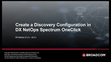Create a Discovery Configuration in DX NetOps Spectrum OneClick