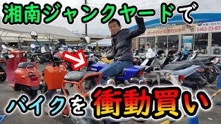 売り切れました‼️原付 ジャンク品 湘南ジャンクヤードでバイクを衝動買いしちゃいました - YouTube