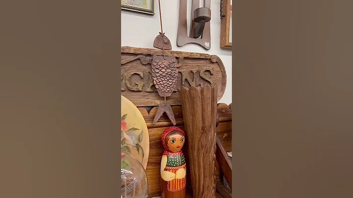 Seattle Vintage Shop Owner Mid Century Modern Behind Art Decor PNW Furniture Flip Painting