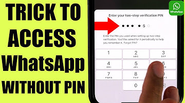 What to do when you FORGOT your WhatsApp PIN