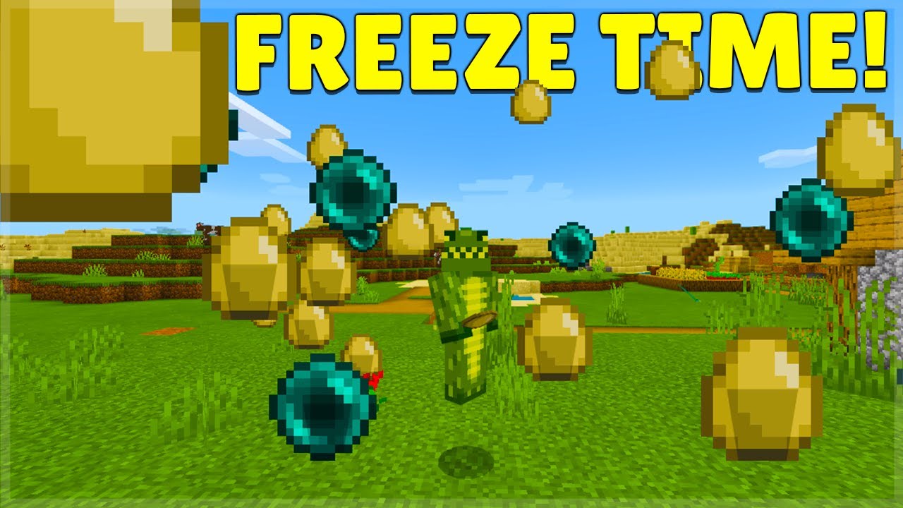 Freeze Time mod for Minecraft PE 1.0.0
