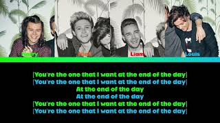 One Direction - End Of The Day Color Coded Lyrics