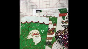 Bucilla “ Glitz Santa “ Sequin Fill in.