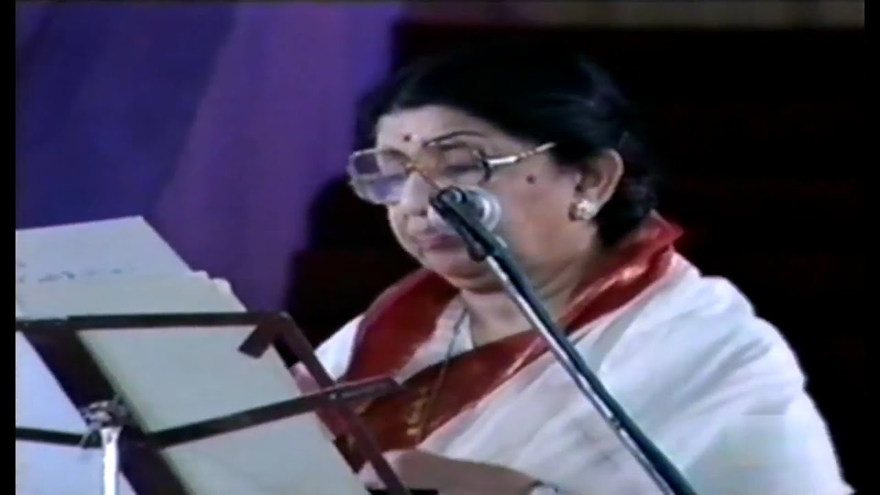 Zulmi Sang Aankh Ladi  Lata Mangeshkar Live In Shradhanjali Concert