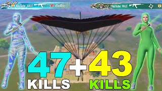 47+43 KILLS!!😱 IN 2 MATCHES | SOLO vs SQUAD🔥I PUBG Mobile GAMEPLAY