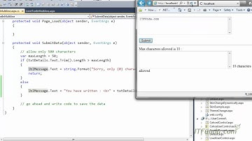 Working with asp:TextBox  control and multi line asp:Textbox Control