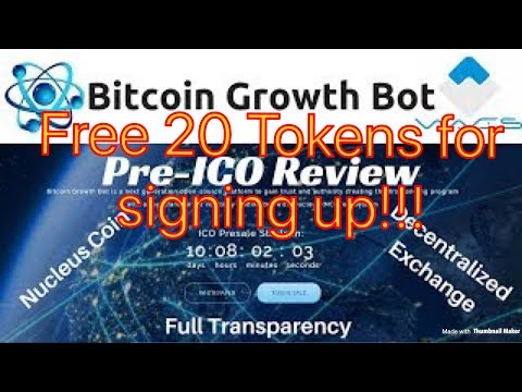 New ICO! FREE TOKENS! With (100% Transparent Trading Bot)!!! - "Bitcoin Growth Bot"