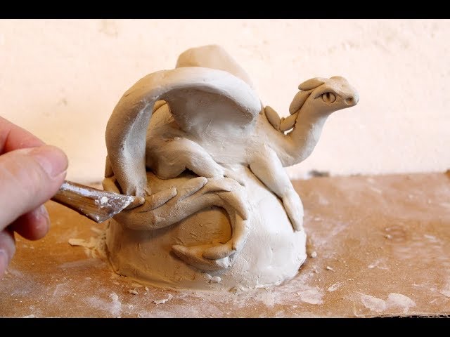 Akkun from air-drying clay (I shared the unfinished version on