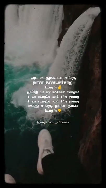 Udhungada sangu song lyrics | Magical Frames | WhatsApp status Tamil | Tamil lyrics song