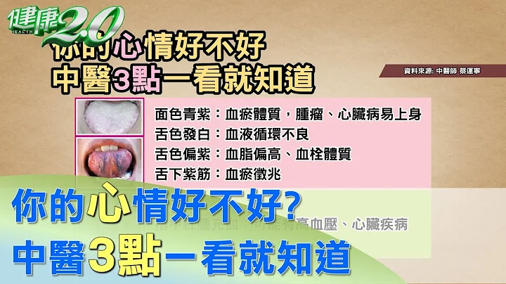 你的心情好不好？中醫3點一看就知道 健康2.0 - 天天要聞