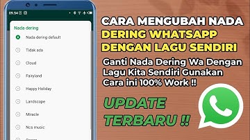 Cara Mengubah Nada Dering WhatsApp Dengan Lagu Kita Sendiri di Hp Android