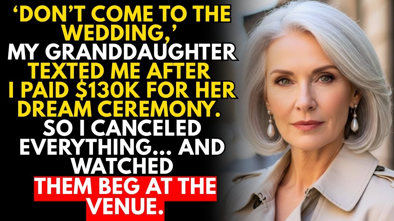 My Grandson Uninvited Me From The $150K Wedding I Paid For At The Last Minute, So I…