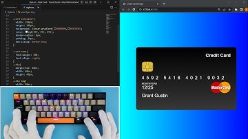 ASMR Programming - Credit Card Ui Design - No Talking
