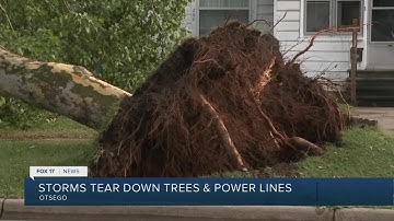 Storms cause widespread damage, knocks out power for thousands