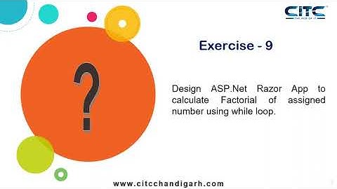 ASP Net Calculate Factorial Number Using While Loop Video Tutorials