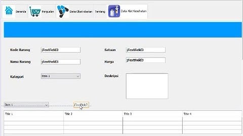 Java netbeans Source Code Toko Obat Simpan Edit Hapus Cetak | Save Update Delete Print