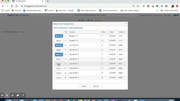 STEP 1  How to Create GradeBooks on Aeries