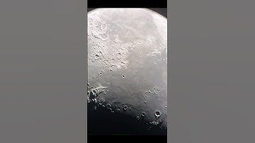 Moon craters through my telescope #shorts #astronomy