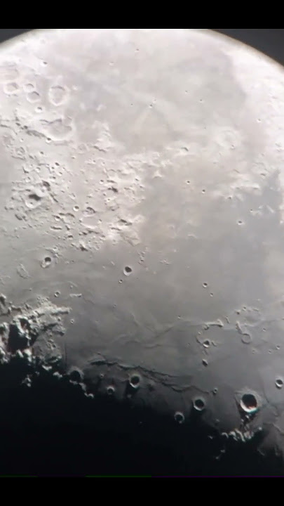 Moon craters through my telescope #shorts #astronomy