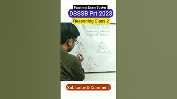 DSSSB Prt 2023 reasoning class, Reasoning shorts trick #shorts #dsssb2023