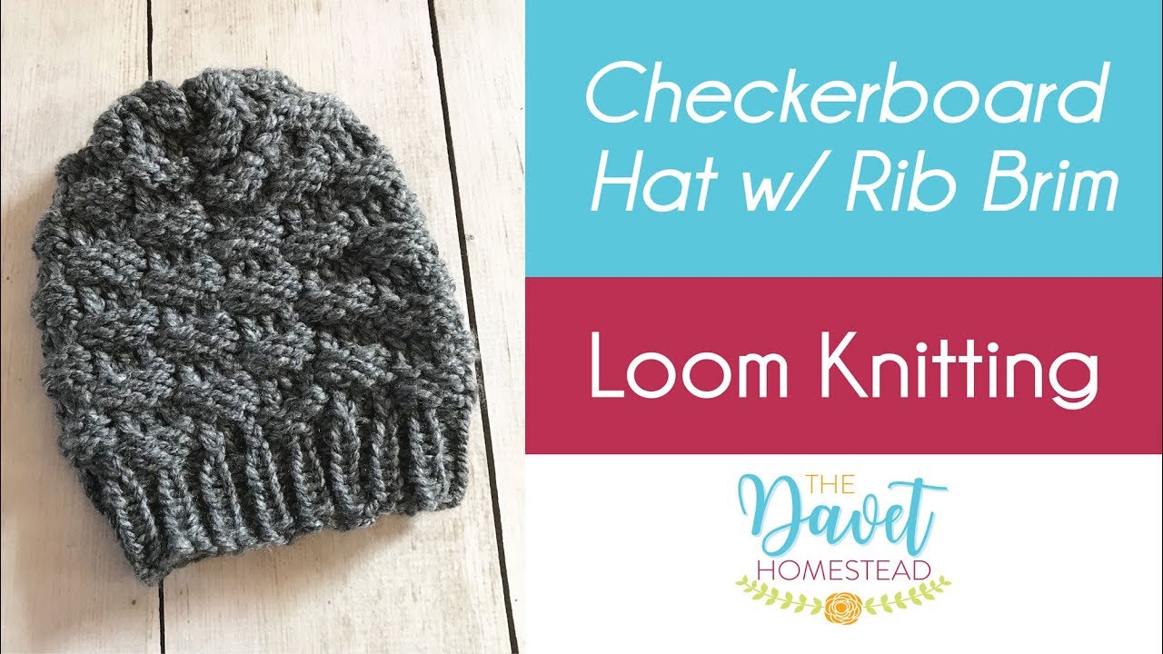 Loom Knit a Hat with a Brim ⋆ Dream a Little Bigger