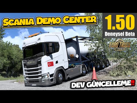 Ets 2 1.50 Deneysel Beta !! Scania Demo Center // Test Alanı Efsane Olmuş !!