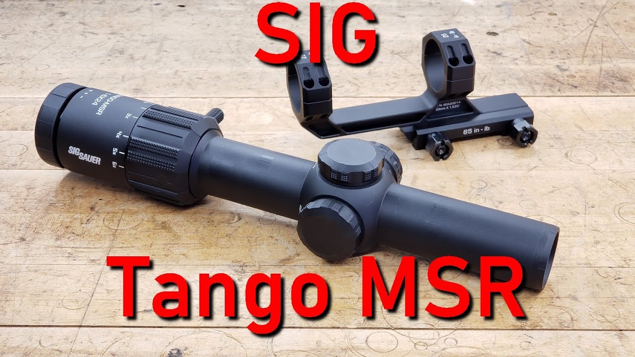 Sig Sauer Tango-MSR LPVO 1-6x 24mm Rifle Scope - BDC6