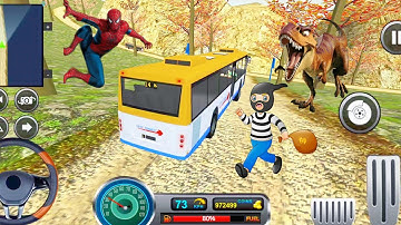 Real Uphill Offroad Bus Driving Simulation 2022 - Android Gameplay