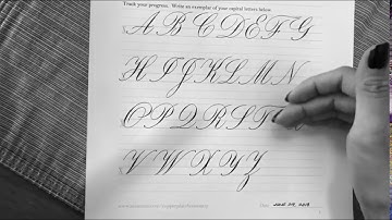 7-Day Copperplate Bootcamp Challenge: Uppercase (Day 1)