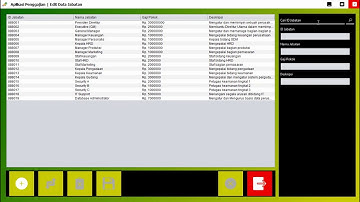 Aplikasi Penggajian Karyawan | NetBeans dan SQLyog